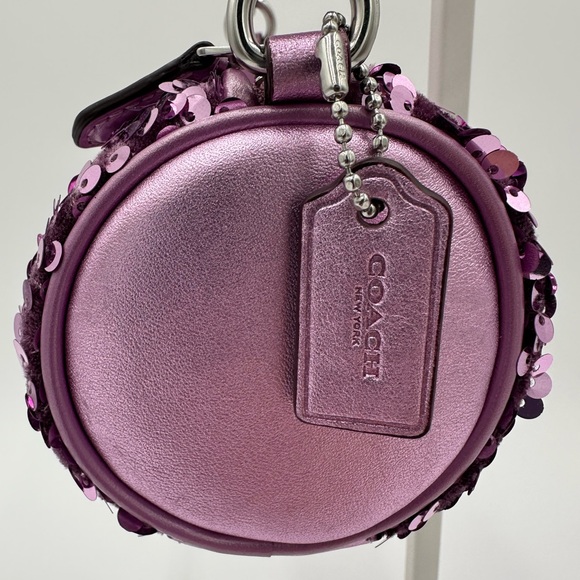 NWOT Coach Nolita Barrel Bag in purple/lilac sequins. Style J2322-CQ589 - Picture 3 of 14